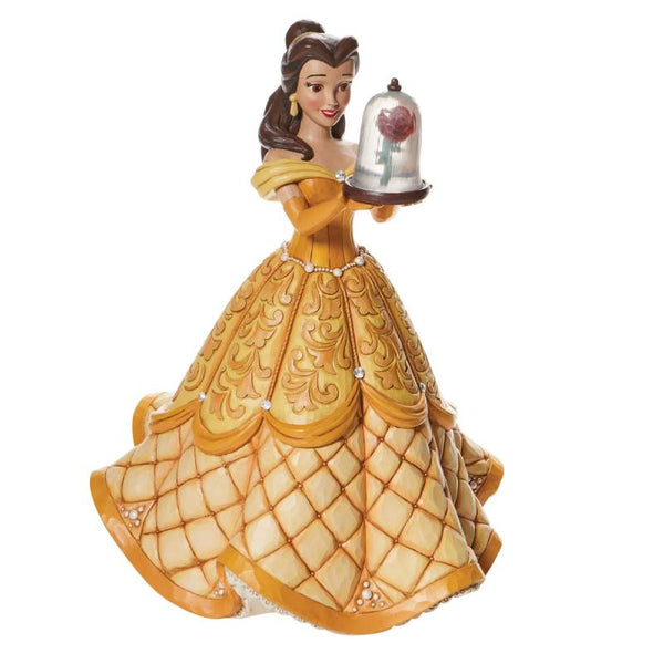     figurine-disney-traditions-jim-shore-princesse-deluxe-belle-et-la-bete-the-beauty-and-the-beast